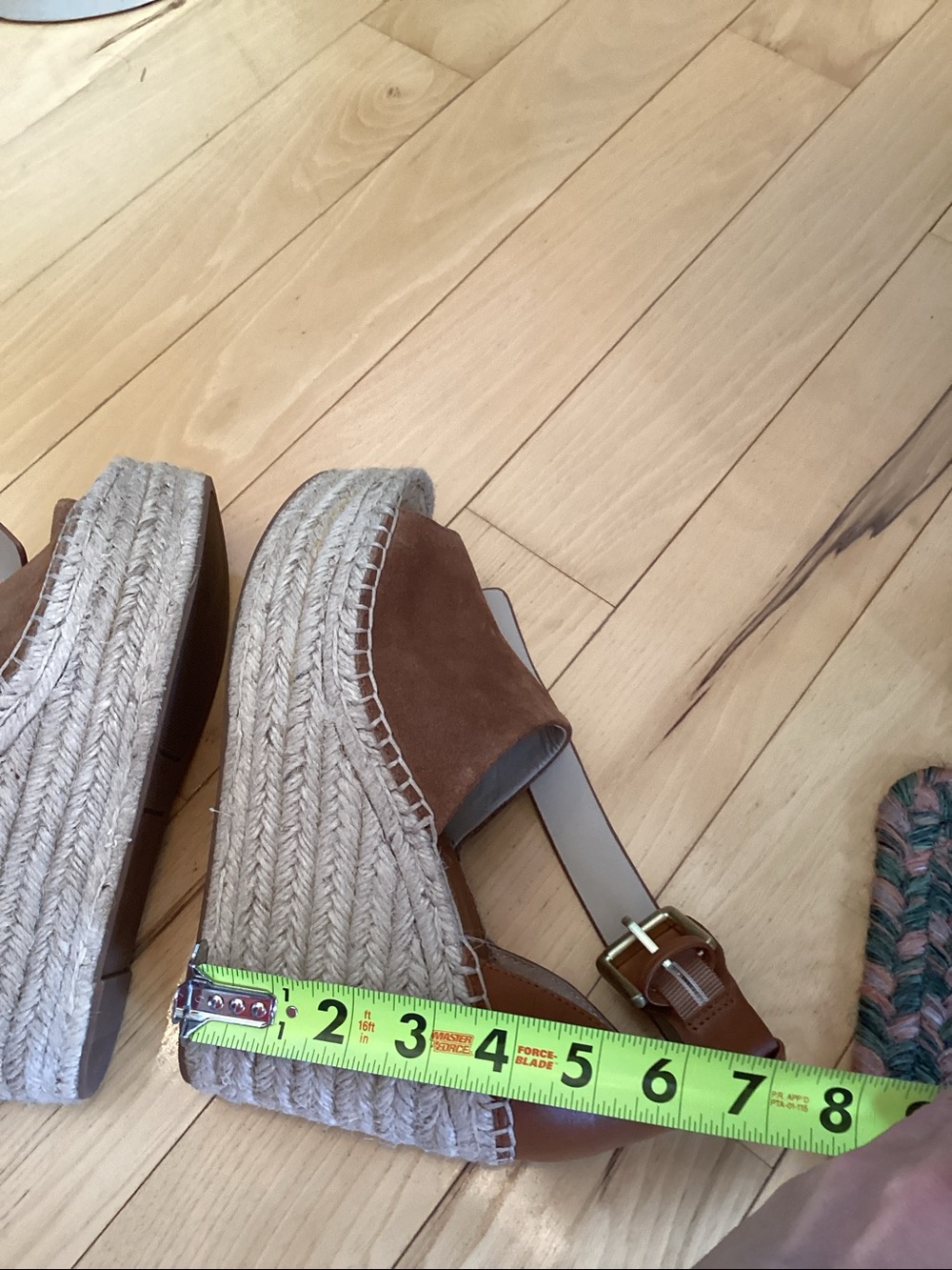Marc Fisher brown suede Adalyn Espadrille wedge sandals. Women’s size 7.5 - Picture 12 of 16